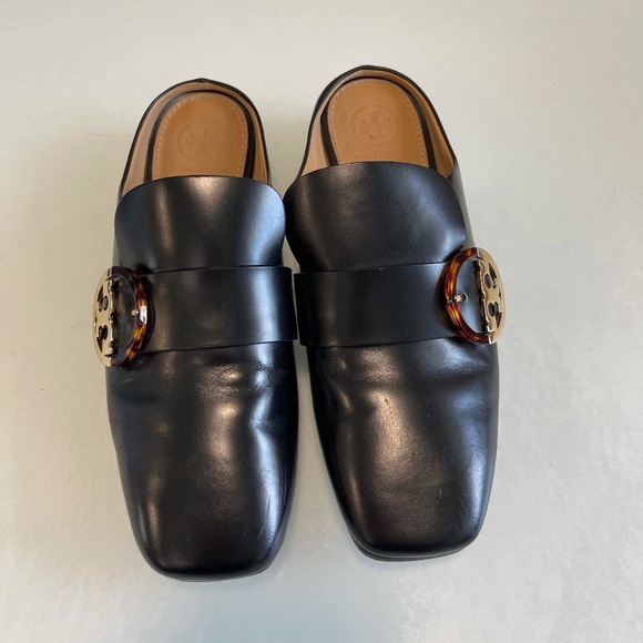 Tory Burch - Sydney Backless Loafers - Black - Size 6.5 - Picture 3 of 8